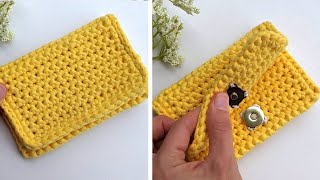 Crochet Narrow Wallet [upl. by Perkoff178]