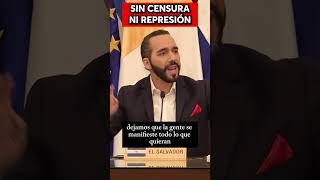 Bukele lo deja claro En El Salvador no se calla a nadie es un país libre elsalvador nayibbukele [upl. by Osber440]