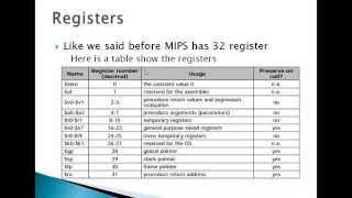 1  Intro to MIPS assembly [upl. by Ralaigh952]