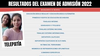 ANALIZANDO RESULTADOS DEL EXAMEN DE ADMISIÓN UNMSM 2022 [upl. by Jocelyn]