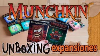 Munchkin 8 Munchkinomikon y Munchkin destruye la navidad Unboxing [upl. by Atinat]