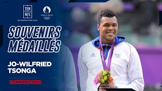 Souvenirs de médaillés  JoWilfried Tsonga médaillé dargent à Londres  FFT [upl. by Ecreip960]