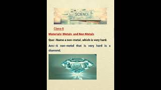 Name Non Metals Which is Very Hard Class8 Chapter4 [upl. by Lig476]