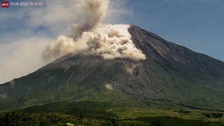 May 13 2023 Pyroclastic flow caught on camera at Semeru Volcano [upl. by Corry]