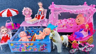 13 Minutes Satisfying with Unboxing Cute Princess Swimming Pool Toys Collection ASMR  Review Toys [upl. by Ludlew]