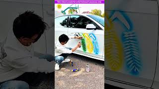 Magical car spray painting 😍 Viral Gadgets Smart Appliances Home Inventions MTS Gyan [upl. by Ecila438]