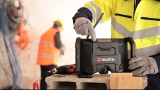 Radio de chantier Liion 108 V RA 10A  Würth [upl. by Suedaht]