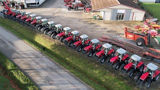 Livraison importante de Massey Ferguson dans cette concession Vallet sas 🔴⚫️ [upl. by Edialeda185]