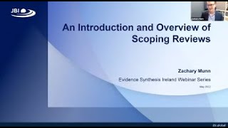 An Introduction and Overview of Scoping Reviews  Assoc Professor Zachary Munn [upl. by Hagood]