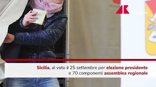 Elezioni regionali Sicilia la guida al voto del 25 settembre [upl. by Indys]