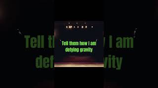 Wicked  Defying Gravity Karaoke shorts broadway musicaltheatre broadwaykaraoke [upl. by Angle]