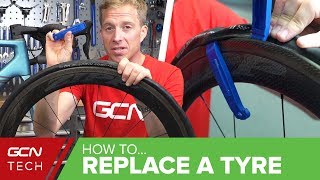 How To Change A Tyre On Your Road Bike [upl. by Aicilec]