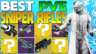 Top 7 Greatest PVE Sniper Rifles That You NEED In Final Shape The NEW END GAME META Destiny 2 [upl. by Noxas]