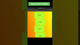 Create Scroll Animation using html CSS and JS  day42 JavaScript Project [upl. by Cousin]