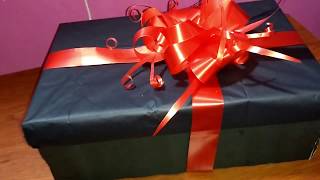 Como envolver caja para regalo moño para el regalo DanaVanee❤️ [upl. by Zelle]