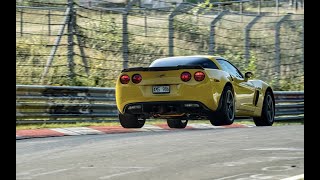 Nurburgring TF  Corvette C6 Z06  733 in heavy traffic Z06 lap times [upl. by Asyen929]