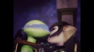 TMNT  LEO KISSES KARAI Season 4 [upl. by Melli]