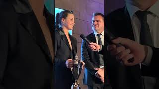 Elysia Boddy picks up Sport Newcastle award nufc nufcmatters newcastleunited [upl. by Eimoan]