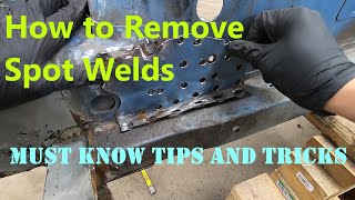 How to Remove Spot Welds Must Know Tips and Tricks [upl. by Annawot620]