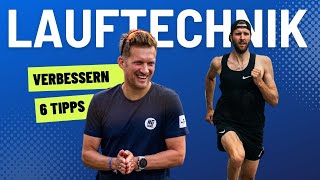 LAUFTECHNIK VERBESSERN  Laufstil 6 Tipps für Läufer amp Triathleten I schneller Laufen [upl. by Asik]