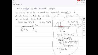 Basic concept of Riemann integral [upl. by Sansbury14]