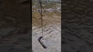 Attach cordage to Titanium Grayl bottle to lower into water grayl graylgeopress bushcraft [upl. by Erdrich]