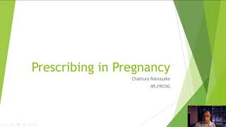 Prescribing in pregnancy [upl. by Yanetruoc939]