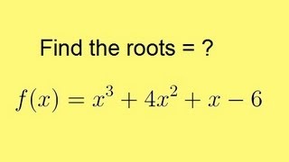 Algebra  Synthetic Division 5 of 9 Finding the Roots [upl. by Okechuku]