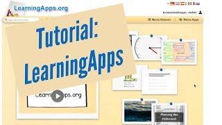 Tutorial LearningApps – Wie arbeite ich mit einer Klasse [upl. by Nilac16]