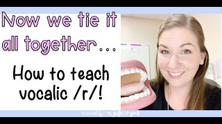 Teaching Vocalic R In Speech Therapy [upl. by Wagner]