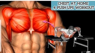 Chest Workout At Home chestworkout pushups gymmotivation [upl. by Akinuahs941]