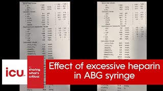 Effect of excessive heparin in ABG syringe [upl. by Naujet]