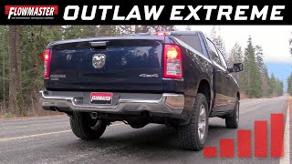 20192021 RAM 1500 57L  Flowmaster Outlaw Extreme  817964 [upl. by Onnem889]