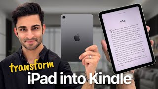 Turn iPad mini into a Kindle  The ultimate ereading experience ✨ [upl. by Hirsh]