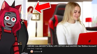 REACTING to SANNA BREAKING into my IRL OFFICE and HACKING MY ROBLOX ACCOUNT [upl. by Vasili]