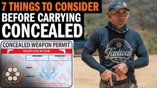 7 Things To Consider Before Getting Your Concealed Carry Permit and Carrying Concealed [upl. by Carn157]