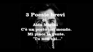 3 Poesie brevi di Alda Merini [upl. by Hosbein993]