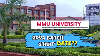 Mmu university New batch classes start🤝dateout🔥 [upl. by Eachelle]