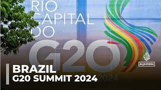 G20 summit in Brazil Trumps reelection will affect political discussions [upl. by Dorcy]