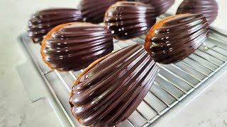 Chocolate Madeleines with Chocolate Shell by Snowuri Baking [upl. by Bathilda]