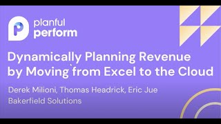 Dynamic Planning in Planful from Excel to the Cloud [upl. by Yerahcaz940]