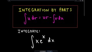 ❖ Integration by Parts  Integrate xex ❖ [upl. by Aleakcim]