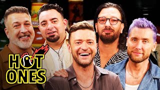 NSYNC Breaks Another Record While Eating Spicy Wings  Hot Ones [upl. by Coltin]