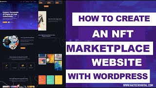 How to create NFT Marketplace Website Using WordPress amp WP Smart contracts [upl. by Richmal186]