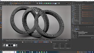 Text projection mapping or Text conforming to surfaces using C4D [upl. by Guttery335]