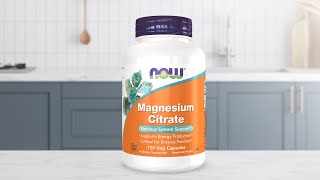 Why take a NOW® Magnesium Citrate supplement [upl. by Cohleen]