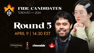 Round 5 FIDE Candidates amp Womens Candidates [upl. by Hoisch375]