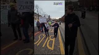 ProPalestinian protester owned and triggered by a 12yearold child israel [upl. by Pergrim115]