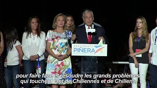 Chili  le conservateur Sebastian Piñera remporte la présidentielle [upl. by Sarilda]