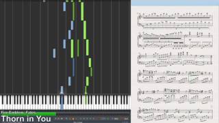 Thorn in You  Fire Emblem Fates Synthesia Piano Tutorial [upl. by Tebasile39]